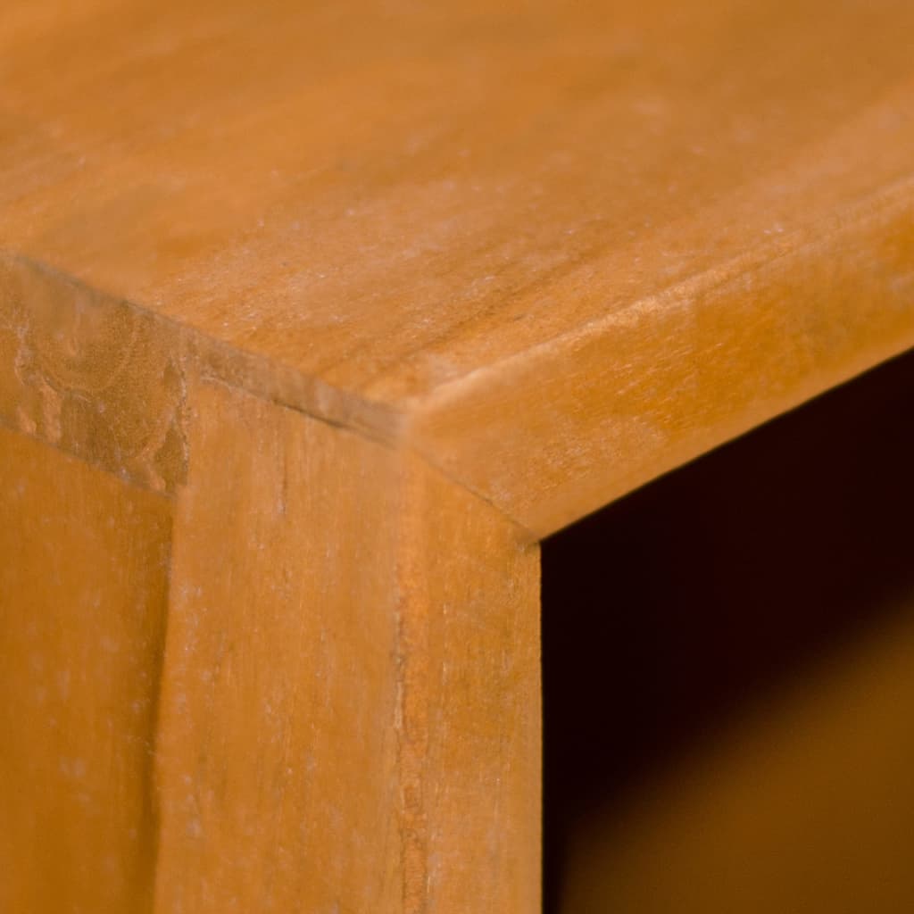 vidaXL Bookshelf 11.8"x11.8"x43.3" Solid Wood Teak-1