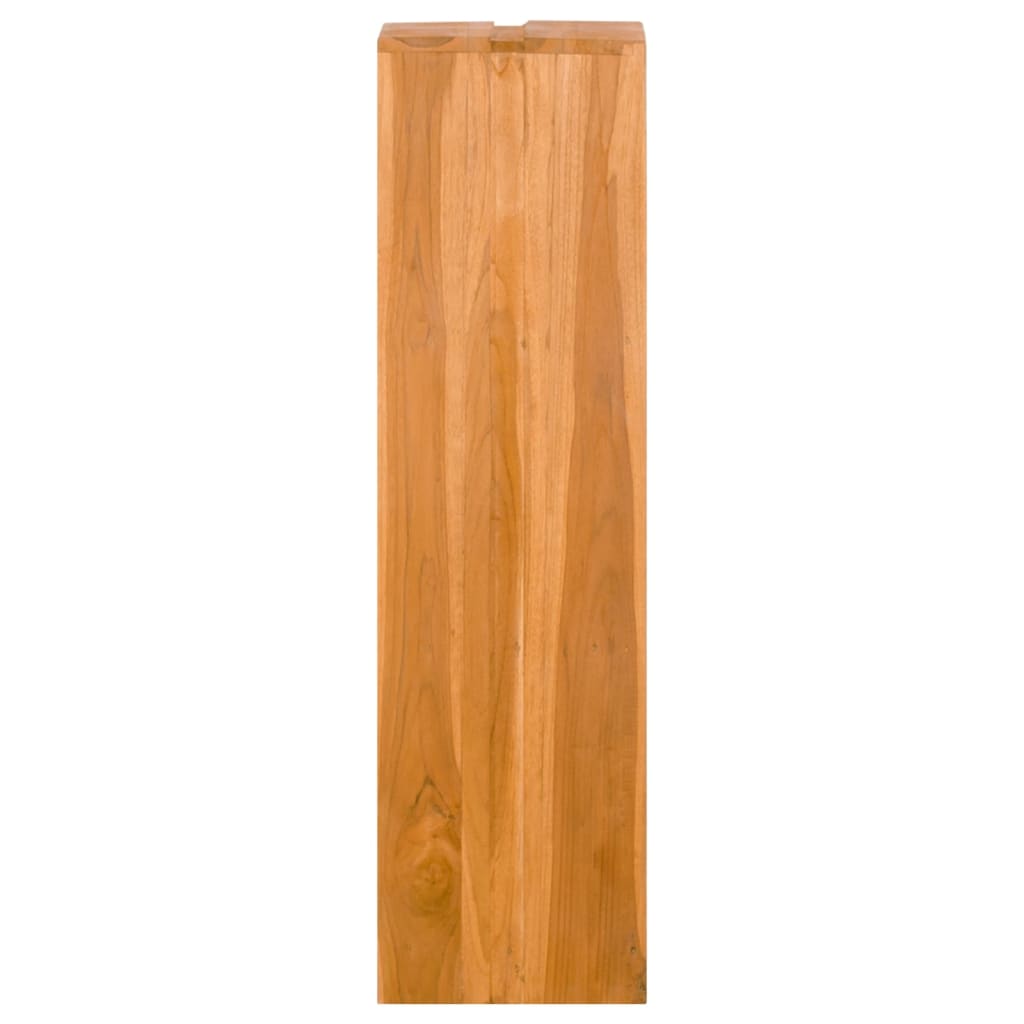 vidaXL Bookshelf 11.8"x11.8"x43.3" Solid Wood Teak-3
