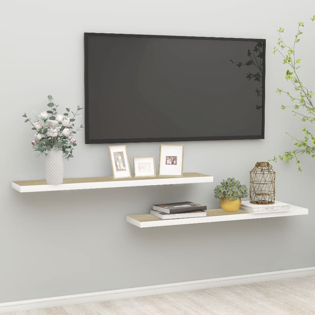 vidaXL Wall Shelf Floating Shelf Wall Mounted Display Shelf for Photo Frame-16