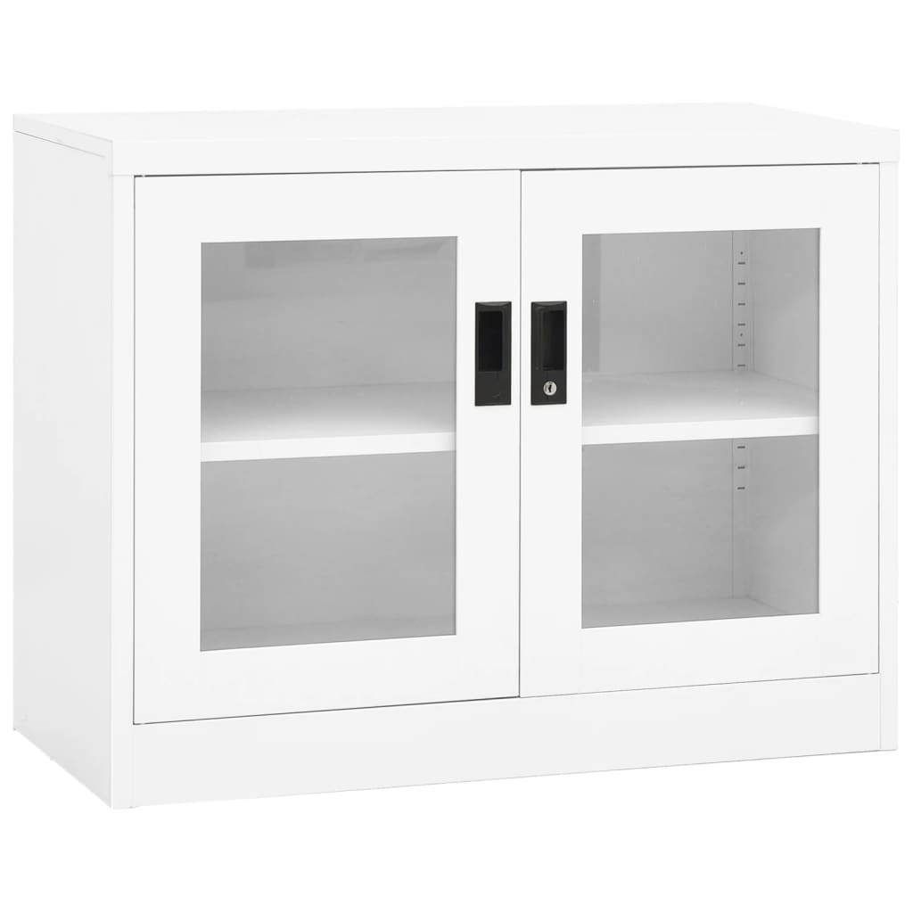 vidaXL Office Cabinet Anthracite 35.4"x15.7"x41.3" Steel-15