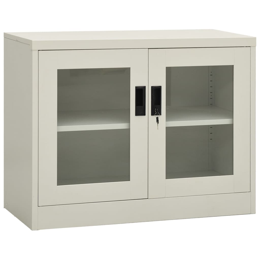 vidaXL Office Cabinet Anthracite 35.4"x15.7"x41.3" Steel-11