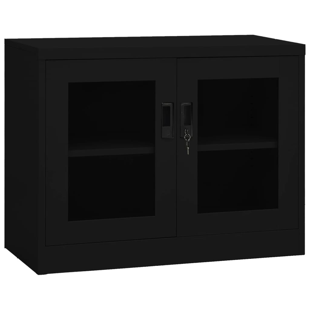 vidaXL Office Cabinet Anthracite 35.4"x15.7"x41.3" Steel-8