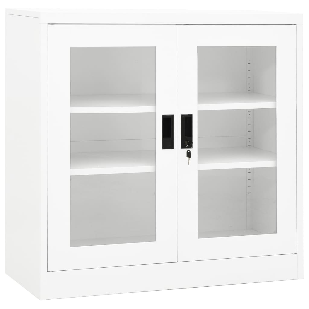 vidaXL Office Cabinet Anthracite 35.4"x15.7"x41.3" Steel-14