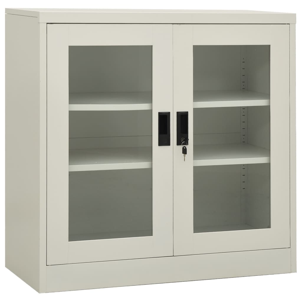 vidaXL Office Cabinet Anthracite 35.4"x15.7"x41.3" Steel-10