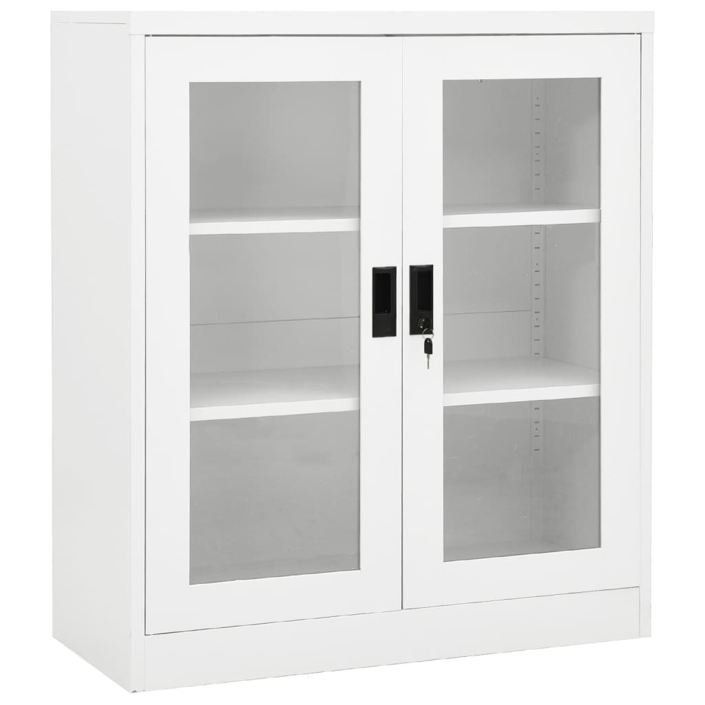 vidaXL Office Cabinet Anthracite 35.4"x15.7"x41.3" Steel-13