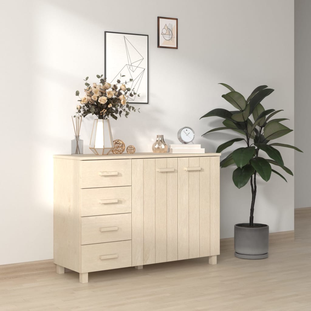 vidaXL Sideboard Buffet Console Cabinet for Kitchen HAMAR Solid Wood Pine-6