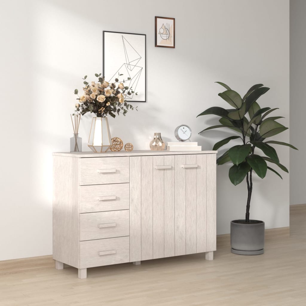 vidaXL Sideboard Buffet Console Cabinet for Kitchen HAMAR Solid Wood Pine-2