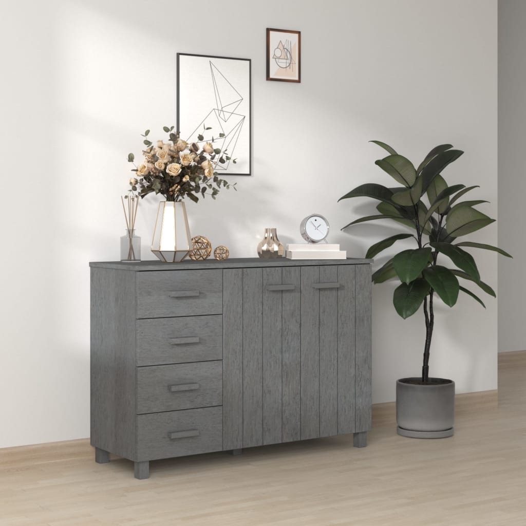 vidaXL Sideboard Buffet Console Cabinet for Kitchen HAMAR Solid Wood Pine-5