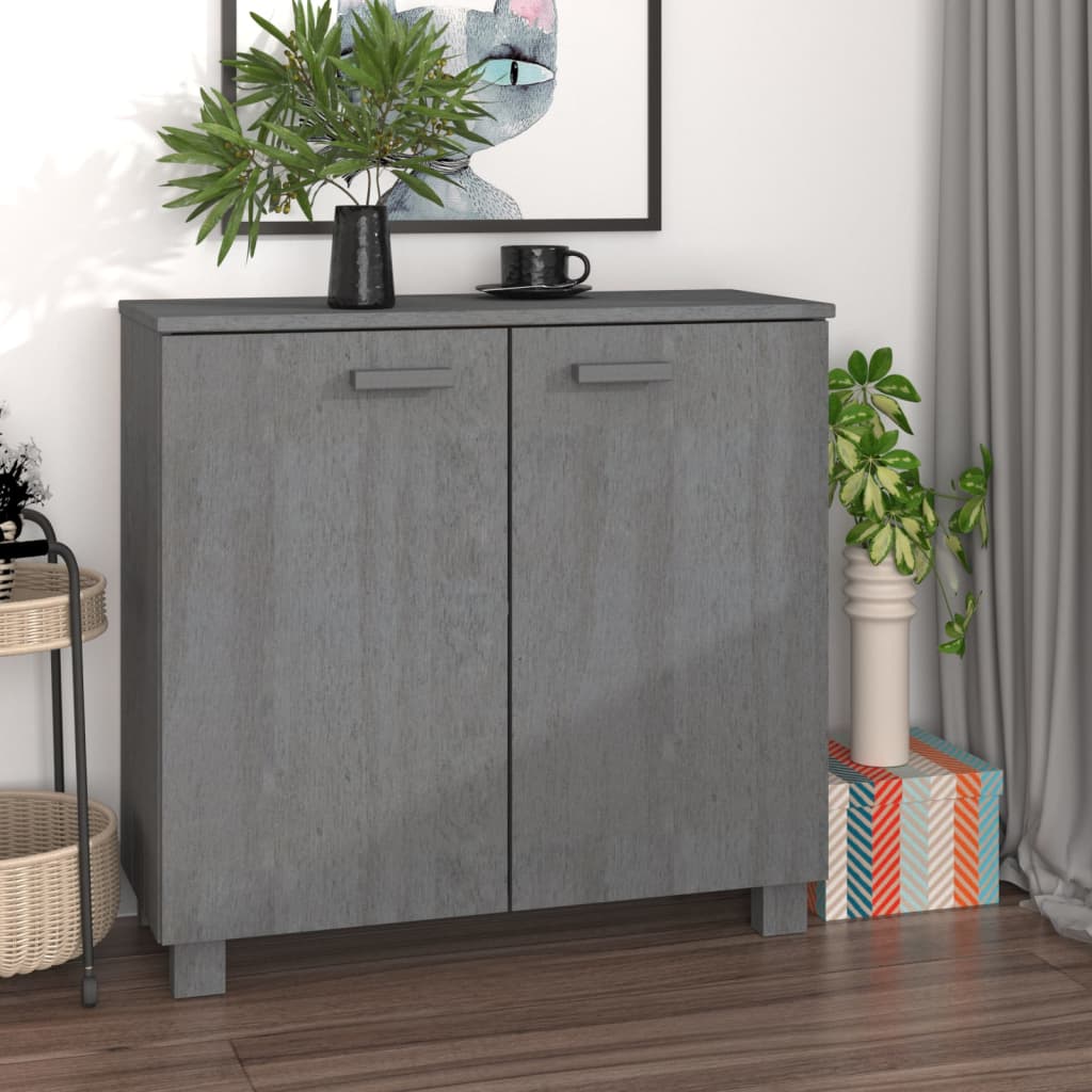 vidaXL Sideboard Buffet Cabinet for Living Room Kitchen HAMAR Solid Wood Pine-5