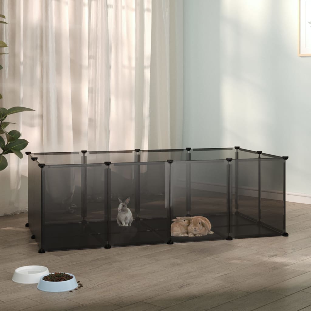 vidaXL Small Animal Cage DIY Small Animal House Rabbit Hutch PP and Steel-5
