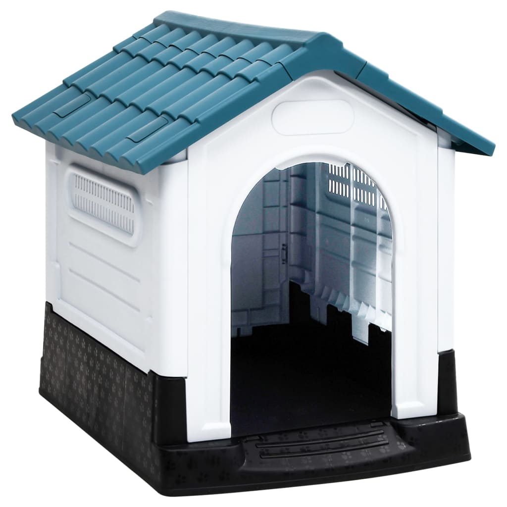 vidaXL Dog House Garden Dog Kennel Small Pet Cage Puppy Shelter Polypropylene-1
