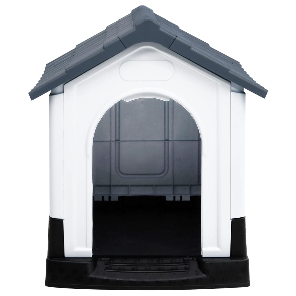 vidaXL Dog House Garden Dog Kennel Small Pet Cage Puppy Shelter Polypropylene-0