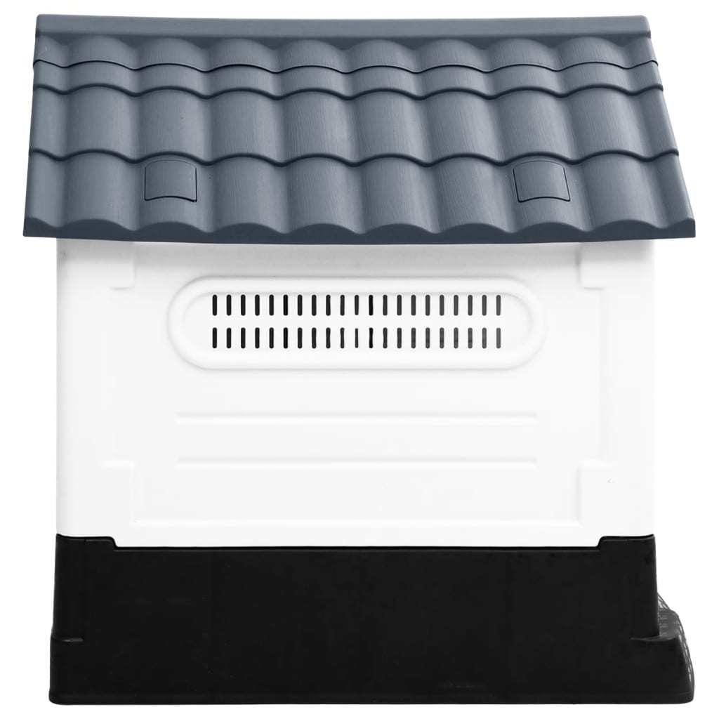 vidaXL Dog House Garden Dog Kennel Small Pet Cage Puppy Shelter Polypropylene-2