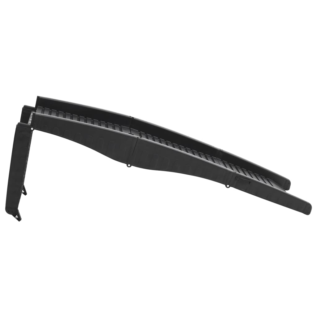 vidaXL Folding Dog Ramp Black 60.2"x15.7"x4.9" Plastic-4