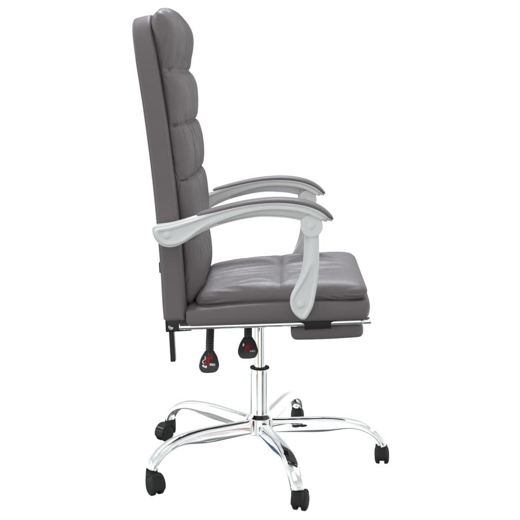 vidaXL Ergonomic Office Chair Reclining Office Executive Chair Faux Leather-4