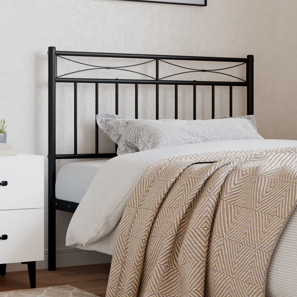 vidaXL Metal Headboard Bed Header with Back Support for Bedroom Furniture-9