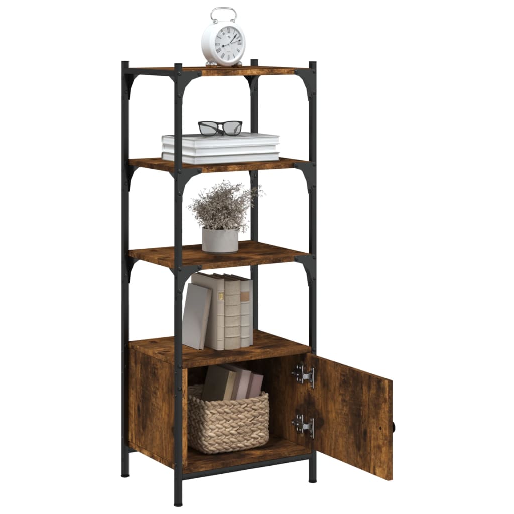 vidaXL Bookcase 3-Tier Bookshelf Storage Shelf Rack Organizer Engineered Wood-3