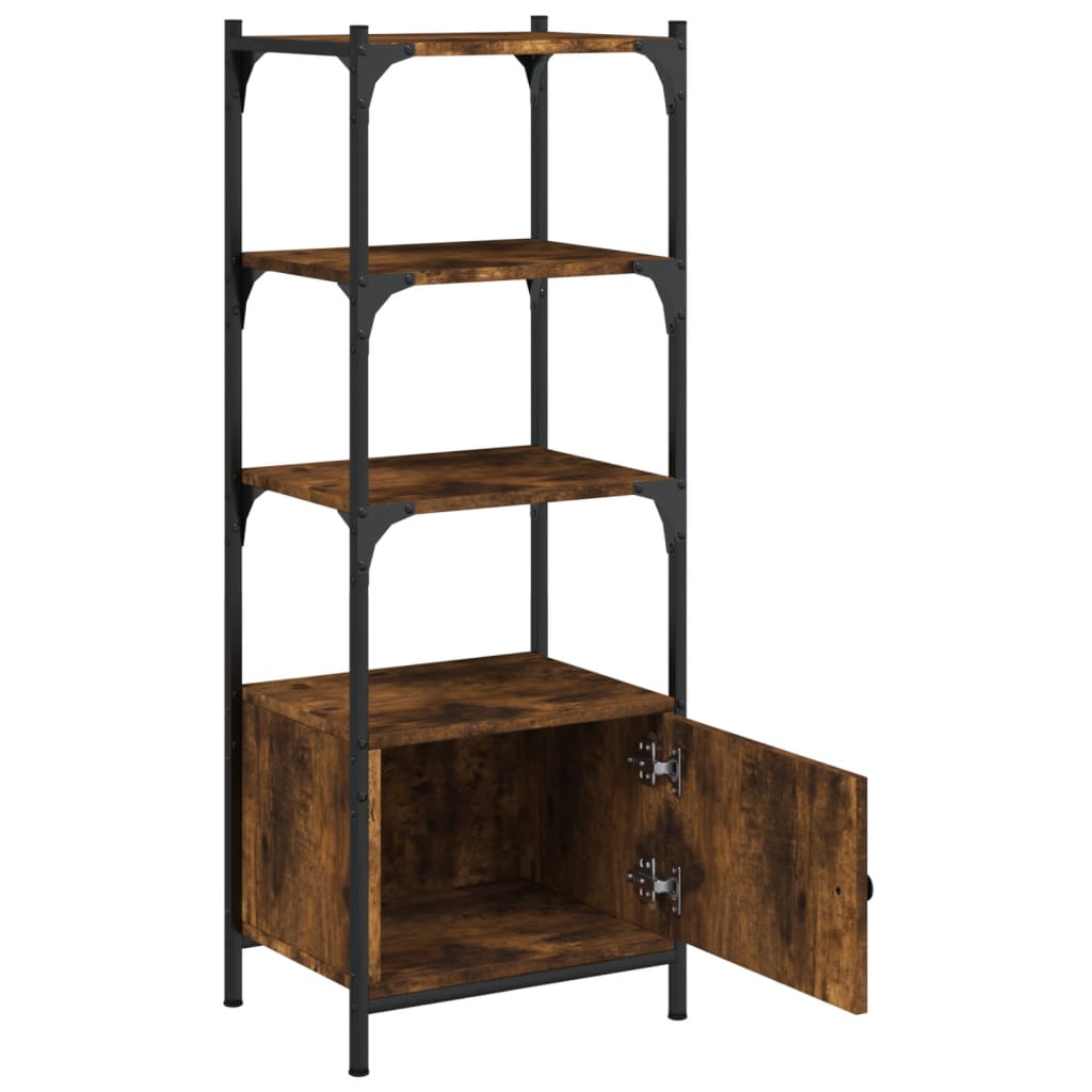 vidaXL Bookcase 3-Tier Bookshelf Storage Shelf Rack Organizer Engineered Wood-4