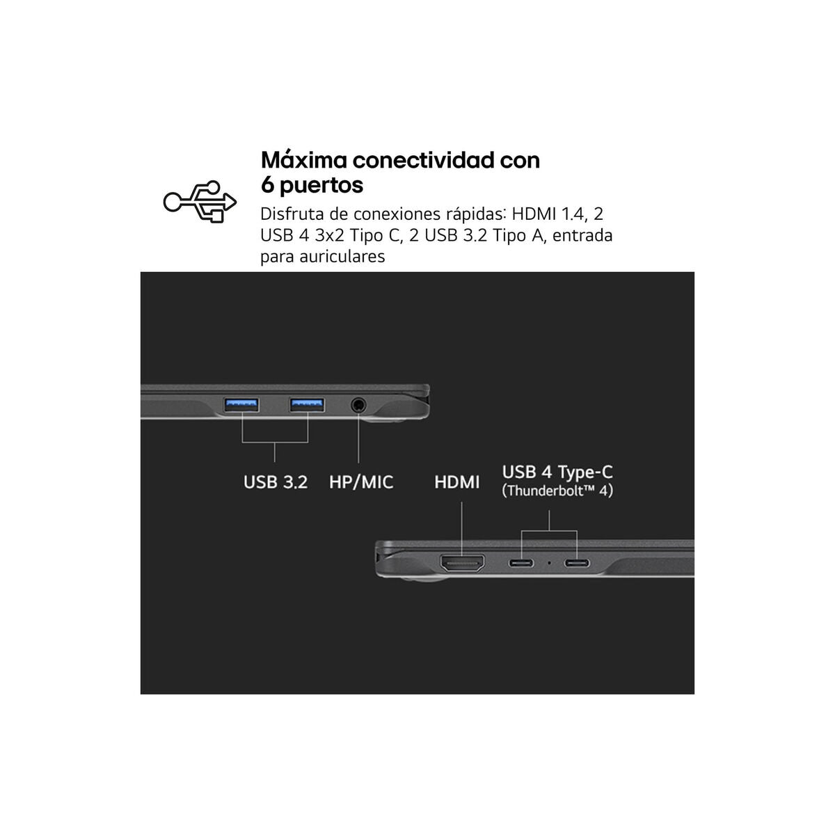 Laptop LG 14Z90RU-G.AA55B 14" 16 GB RAM 512 GB SSD Spanish Qwerty i5-1334U-3