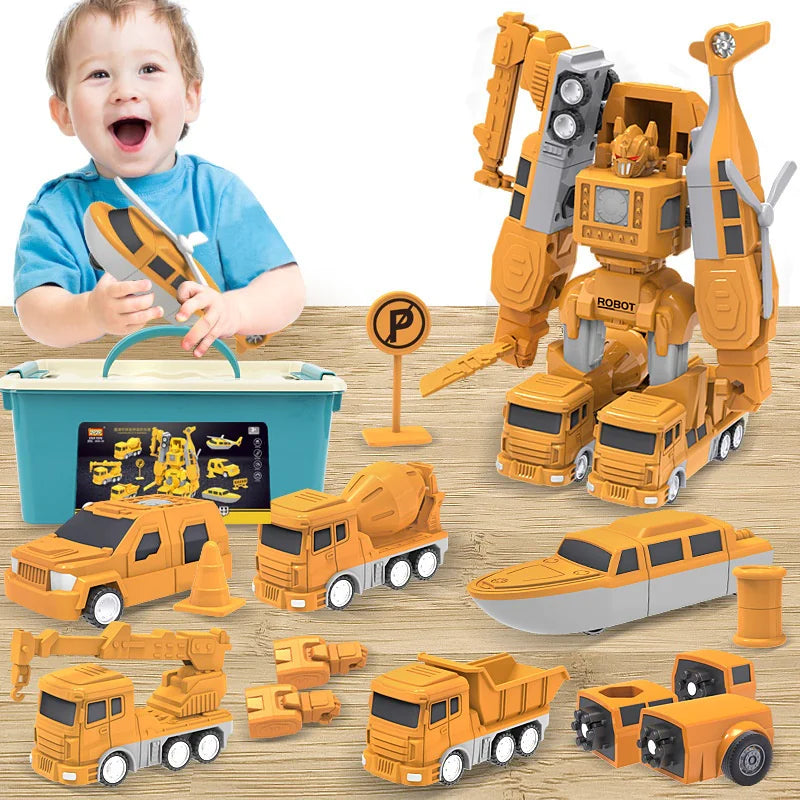 Magnetic Transforming Construction Toy for Kids