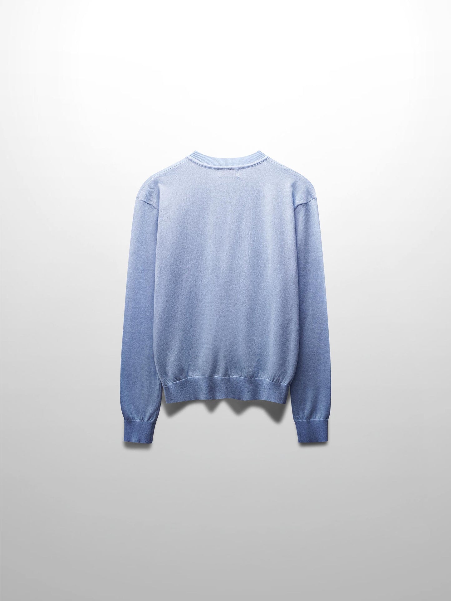 High V Lightweight Sweater-LT Blue-1