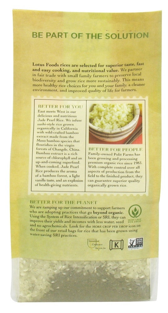 Lotus Foods Organic Jade Pearl Rice (6x15Oz)-2