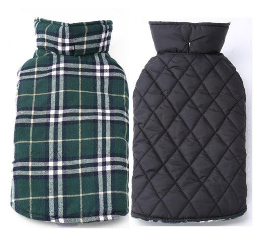 Waterproof Tartan Dog Suit Jacket: Stylish Outdoor Attire For Your Pooch-4