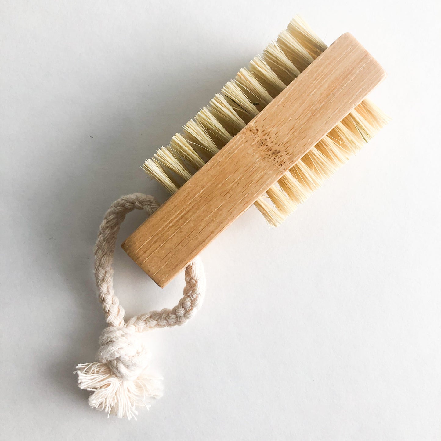 Double Sided Bamboo Sisal Nail Brush-Zero Waste Plastic Free Nail Brush-3