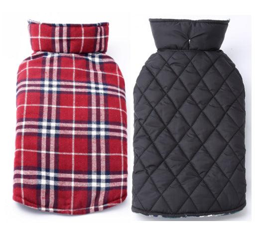 Waterproof Tartan Dog Suit Jacket: Stylish Outdoor Attire For Your Pooch-3