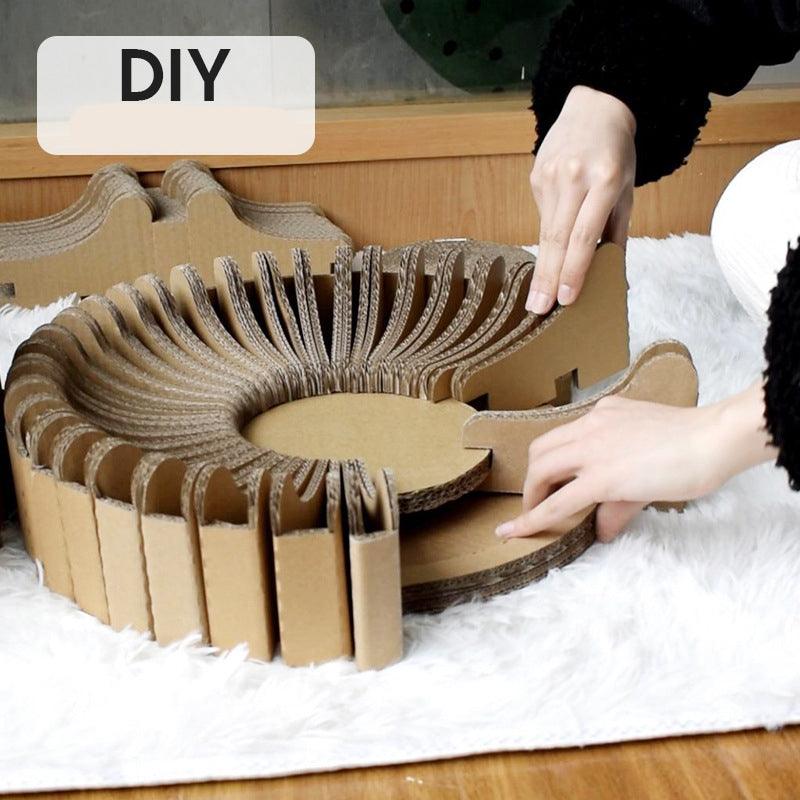 Splice Haven: Stylish Diy Corrugated Cat Scratcher-4