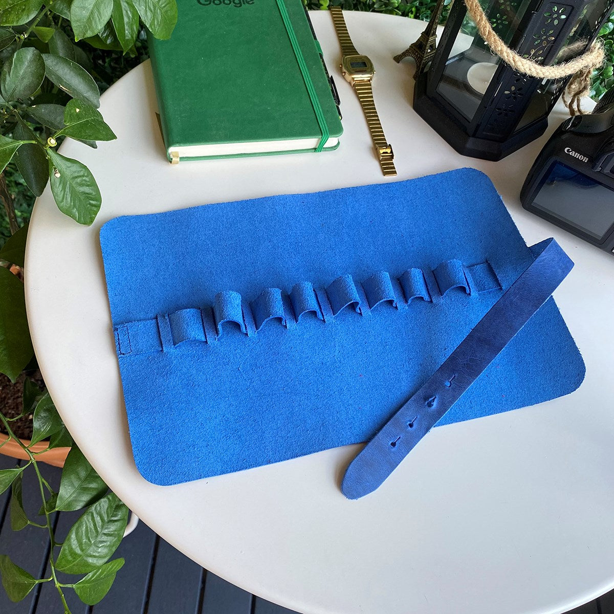 Helsinki - Genuine Leather Large Pen & Pencil Case-4