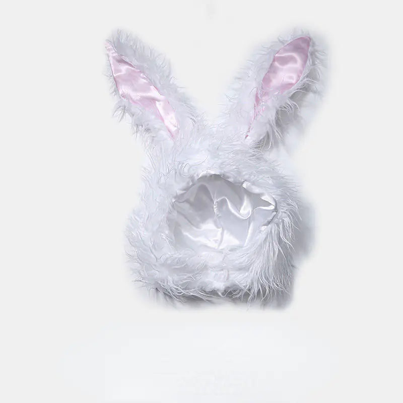 Halloween Plush Bunny Ears Hat for Cute Girls