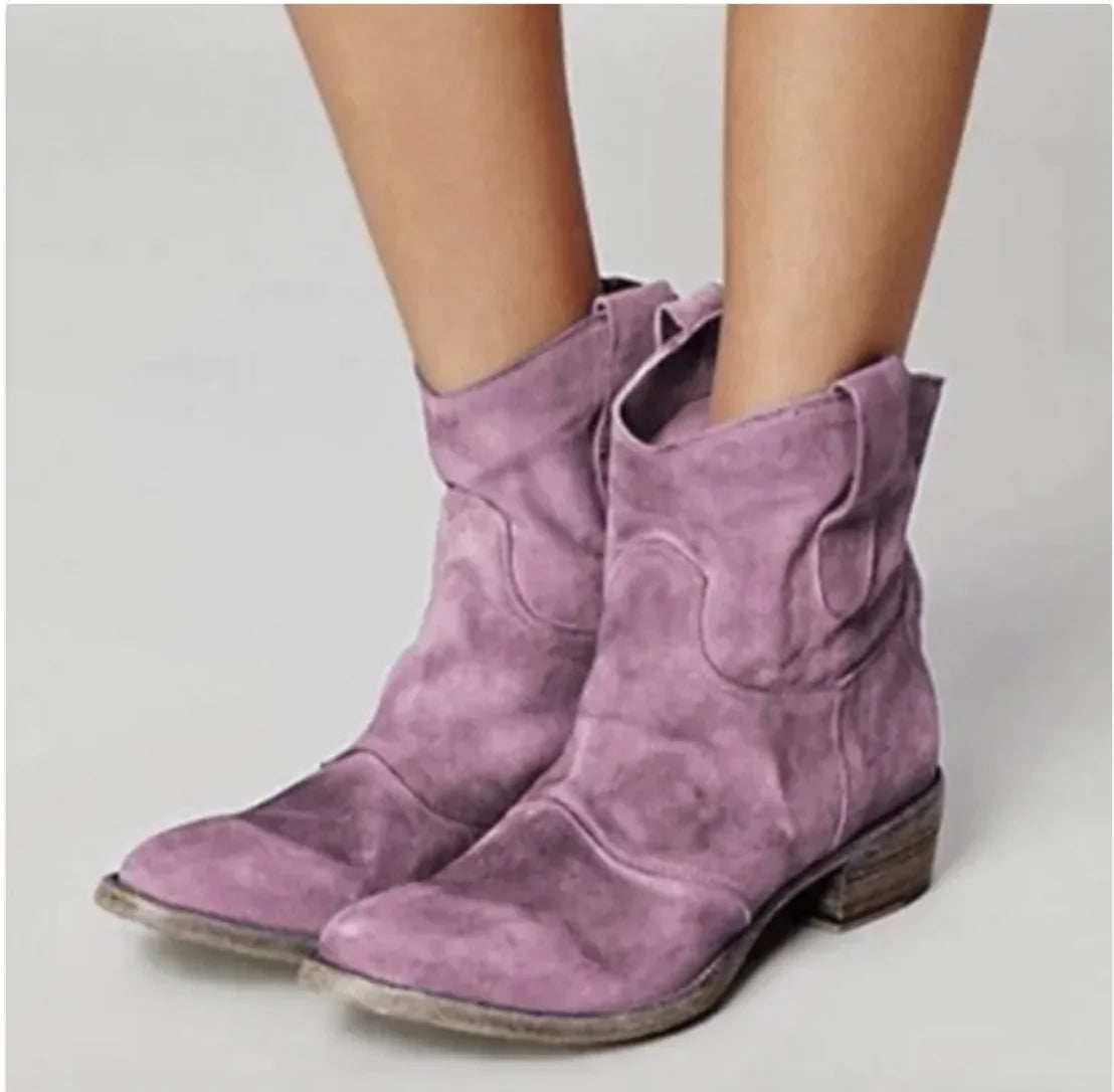 Low Heel Martin Boots