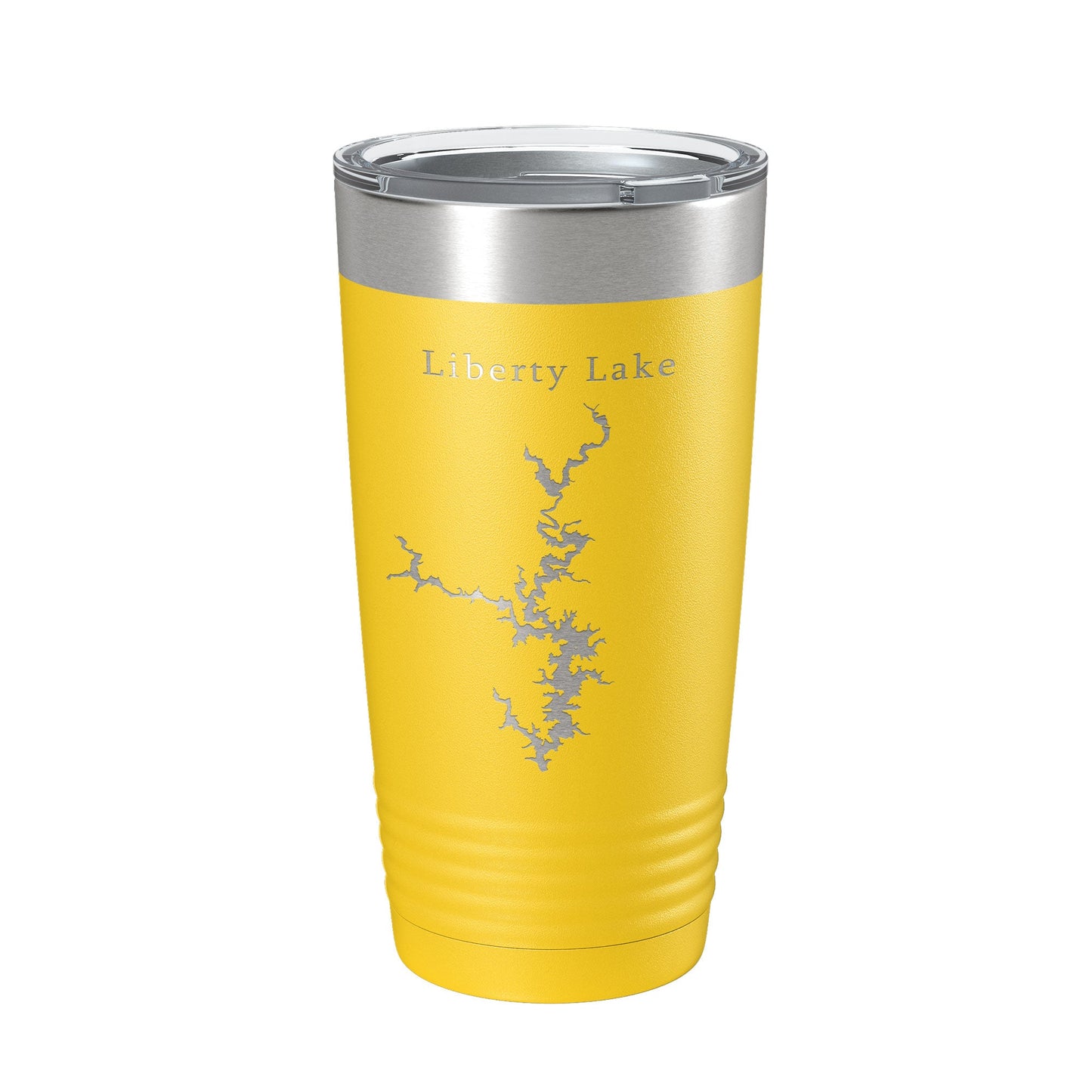 Liberty Lake Map Tumbler Travel Mug Insulated Laser Engraved Coffee Cup Maryland 20 oz-19