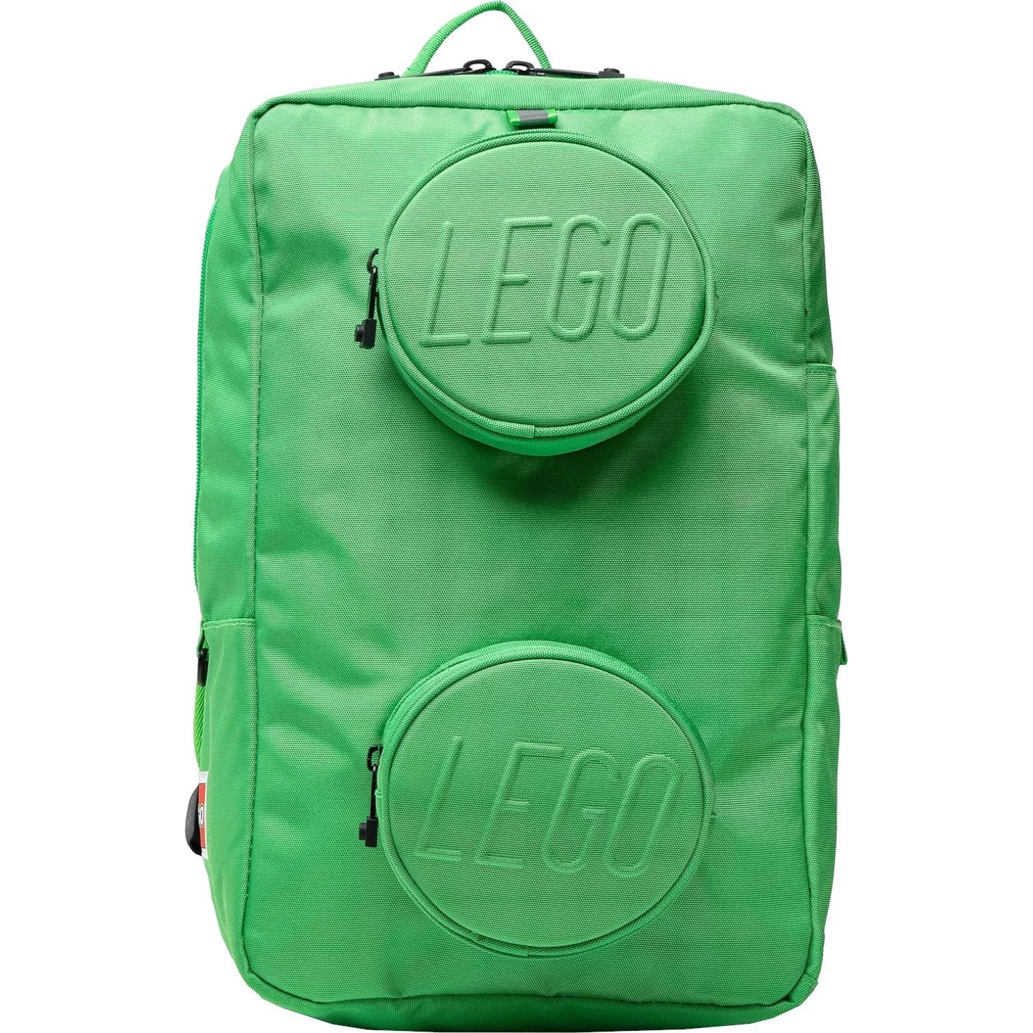 LEGO LEGO Brick 1x2 Backpack 20204-0037 Zielone One size (20204-0037)-0