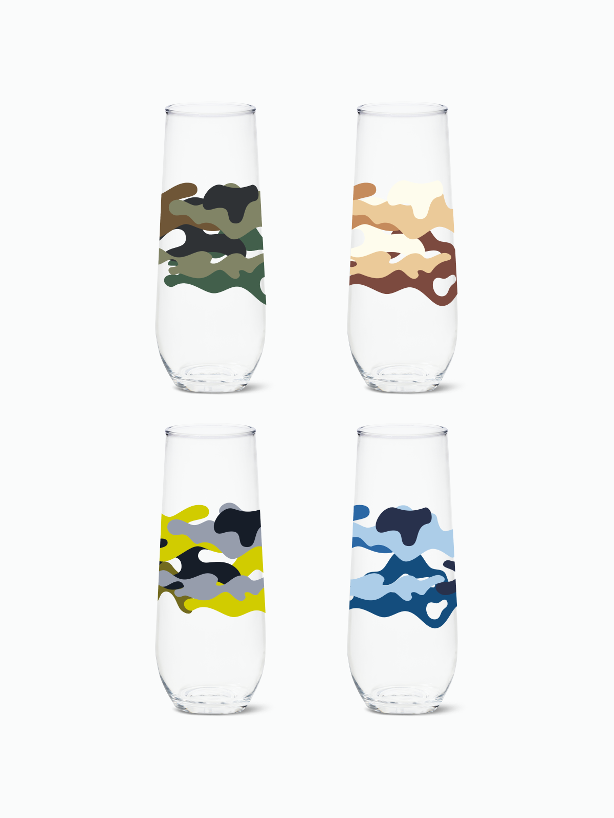 Camo - RESERVE 9oz Stemless Champagne Tritan™ Copolyester Glass-0