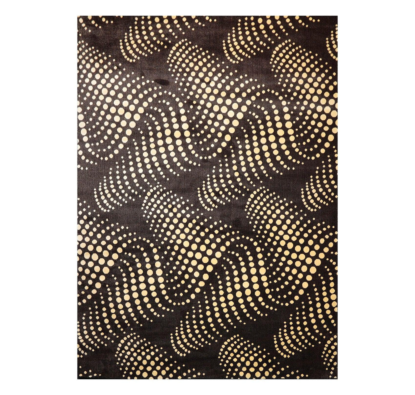 7'6" x 10'10" 100% New Zealand Wool Modern Oriental Area Rug Black-0
