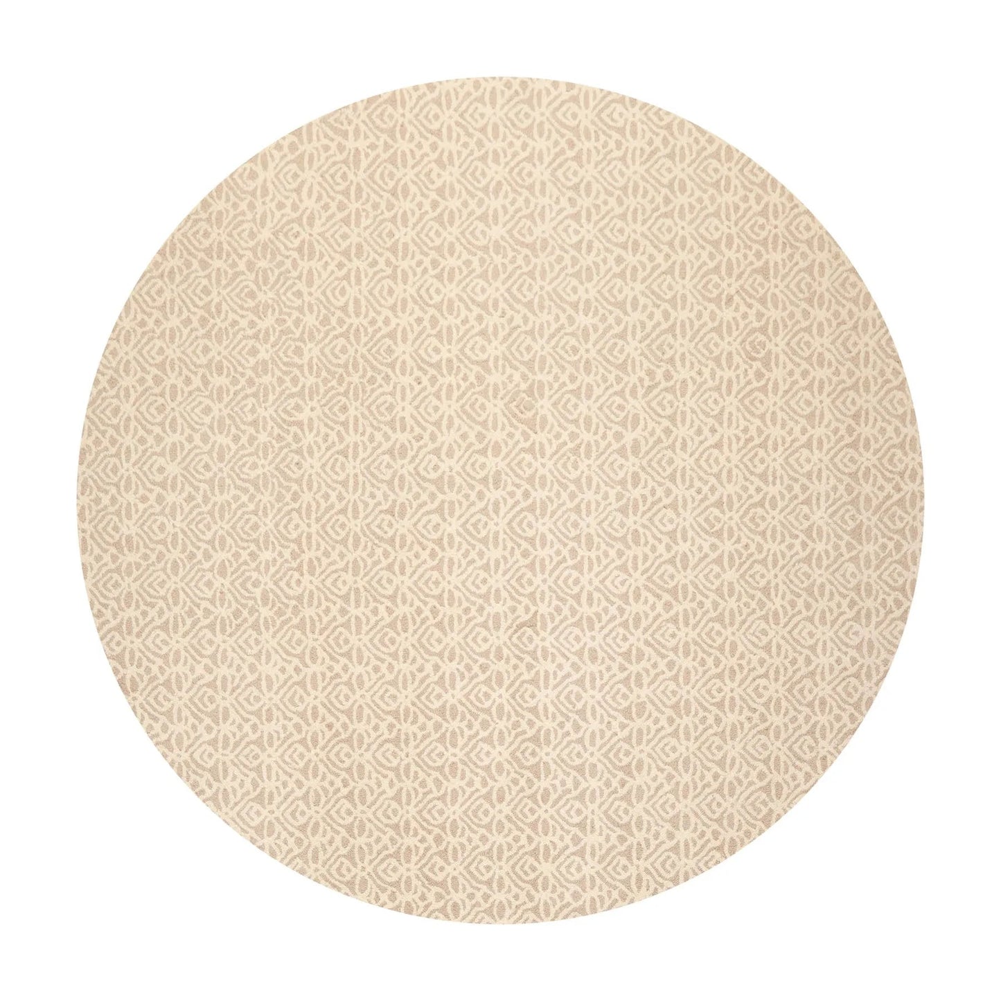 LoomBloom Multi Size Ivory Hand Tufted Modern Geometric New Zealand Wool Oriental Area Rug-5