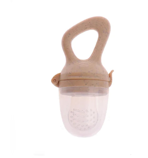 Baby Wheat Straw Food Feeder with Silicone Nipple