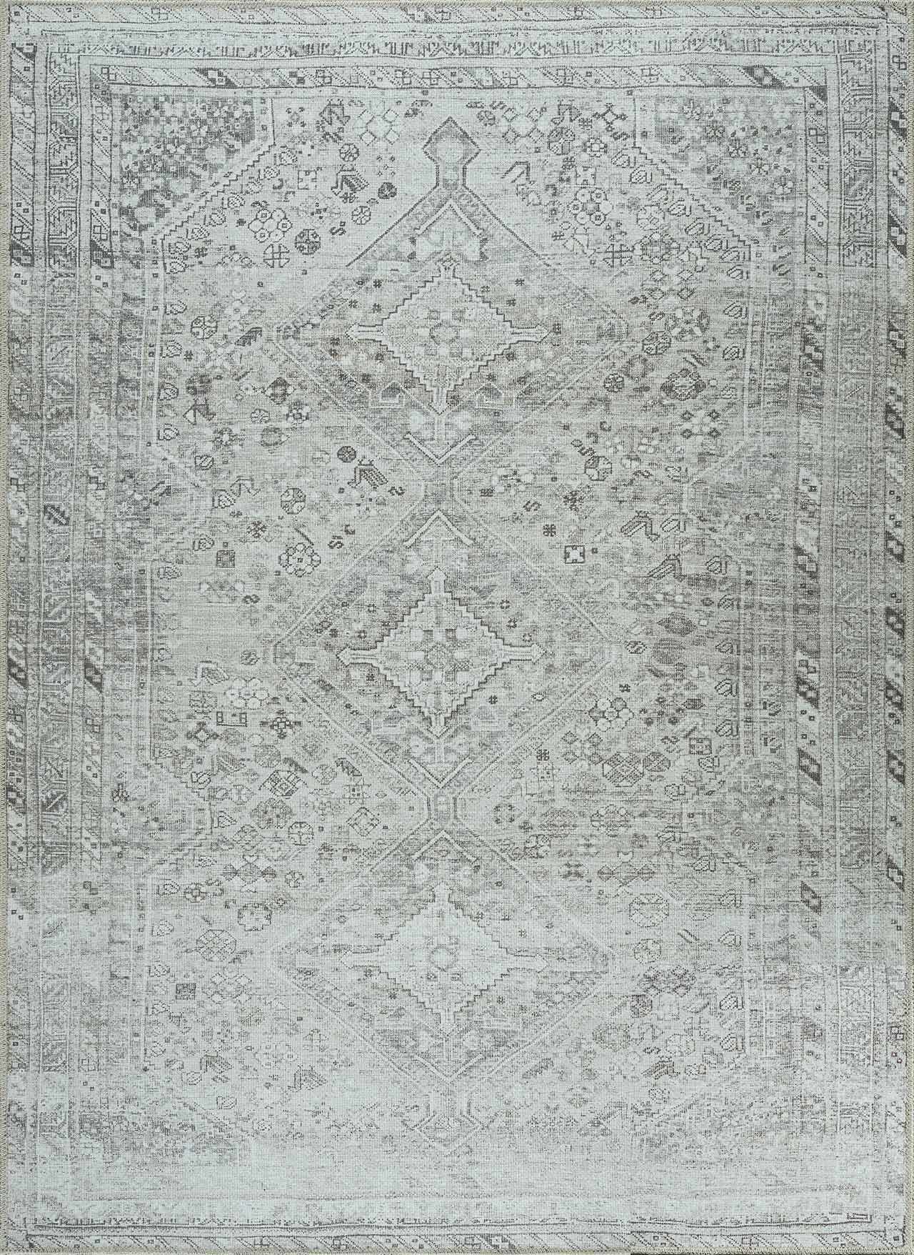 Barny Sage Flat Pile Washable Rug-1