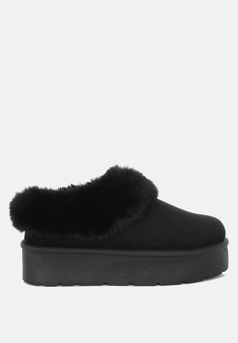 Aniso Faux Fur Slip On Snow Boots-6