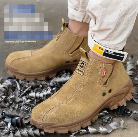 New Summer Breathable Safety Work Shoes with Rubber Sole