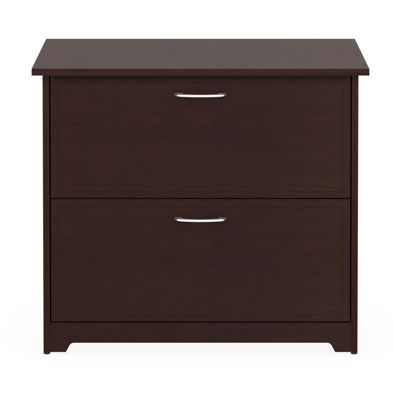 2-Drawer Lateral File Cabinet in Cherry Wood Finish-1