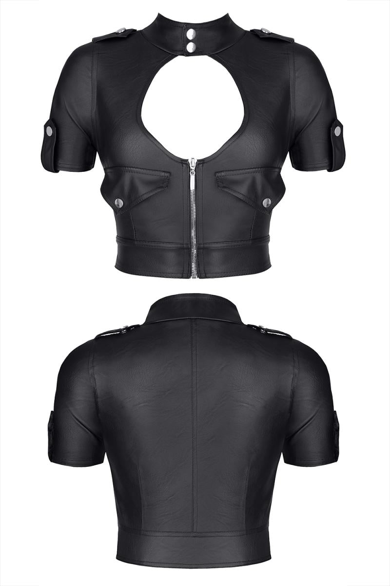 schwarzes Damen-Top BREnrica001 - XXL-6
