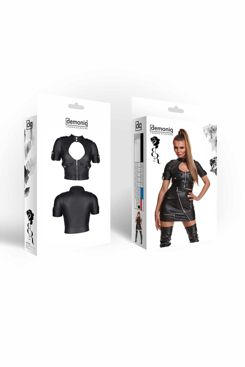 schwarzes Damen-Top BREnrica001 - XXL-7