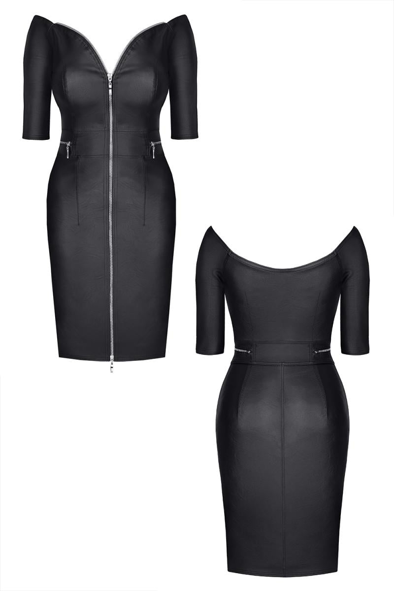 schwarzes Minikleid BRMargherita001 - 2XL-4