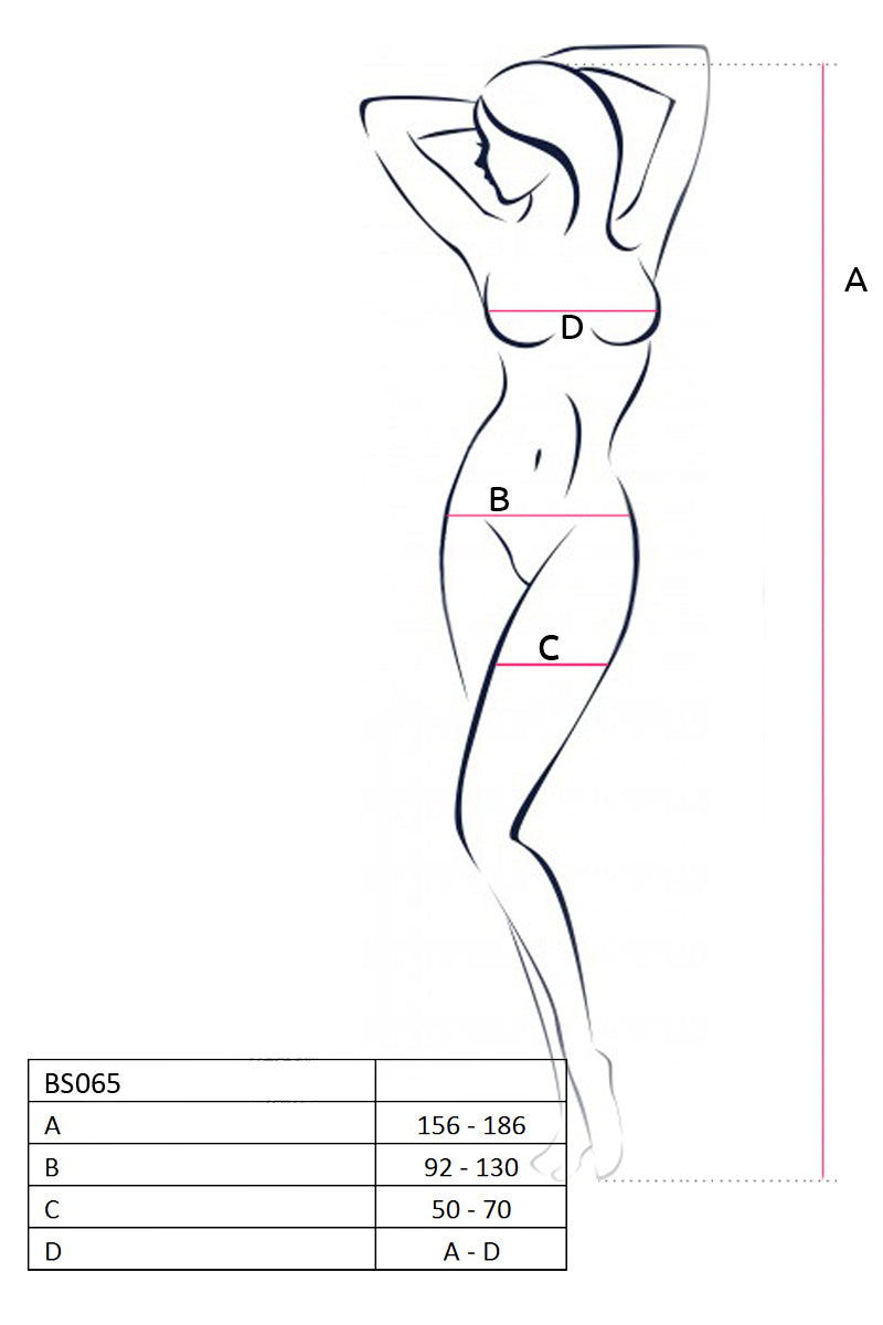 weißer ouvert Bodystocking BS078 - S/L-2