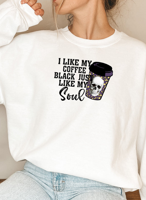 Black Coffee Like My Soul Sweat Shirt-5