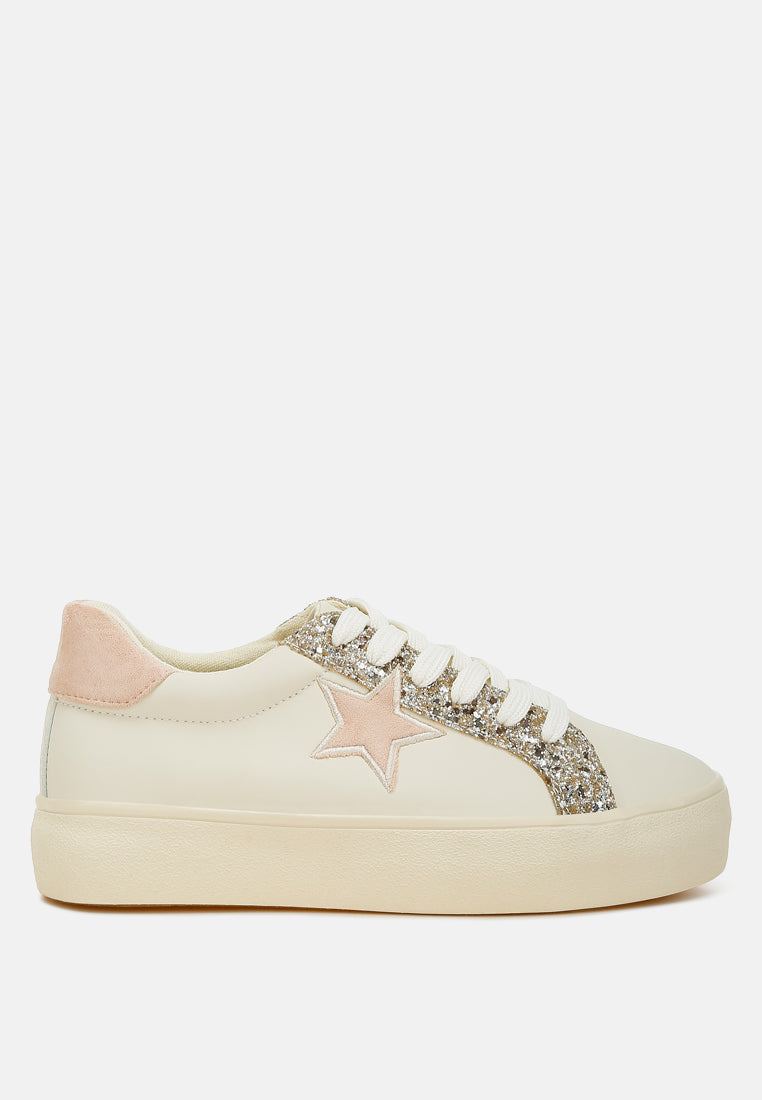 Bomber Metallic Star Glitter Sneakers-5
