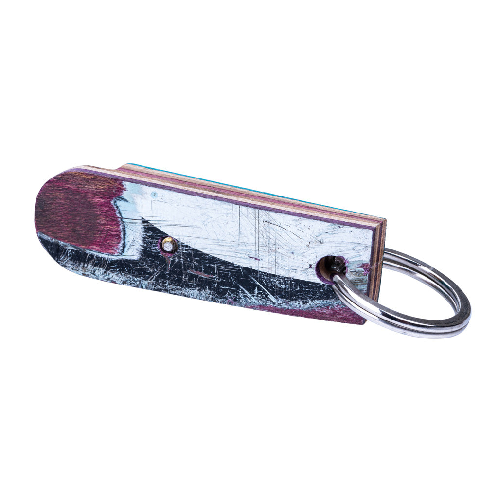 Recycled Skateboard Bottle Opener Keyring-2
